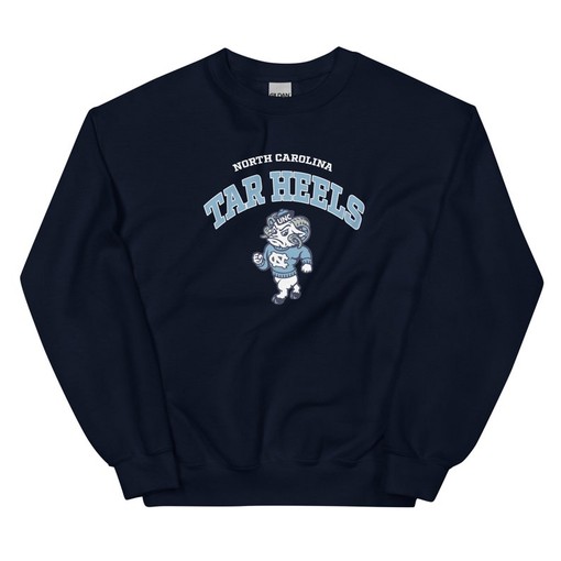 Vintage University Of North Carolina Unisex Tar Heels Crewneck Sweatshirt - American University Shirt - Image 4