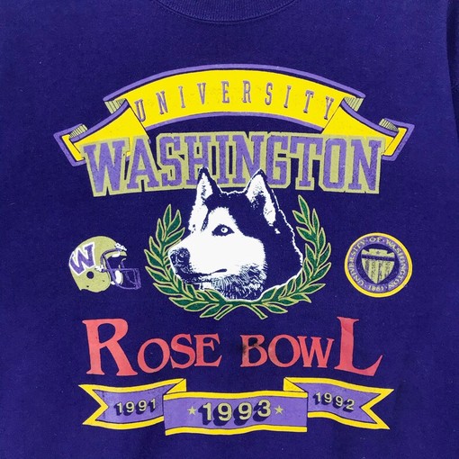 Vintage University Washington Rose Bowl Sweatshirt, Retro NCAA Sport Shirt - Image 3