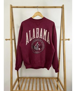 Vintage University of Alabama Crimson Tide Crest T-Shirt Sweatshirt Hoodie, NCAA Football Gifts Lover