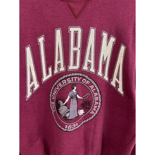 Vintage University of Alabama Crimson Tide Crest T-Shirt Sweatshirt Hoodie, NCAA Football Gifts Lover - Image 2