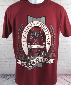 Vintage University of Alabama Crimson Tide T-Shirt, NCAA College Apparel - American University T-Shirt