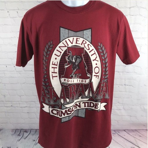 Vintage University of Alabama Crimson Tide T-Shirt, NCAA College Apparel - American University T-Shirt