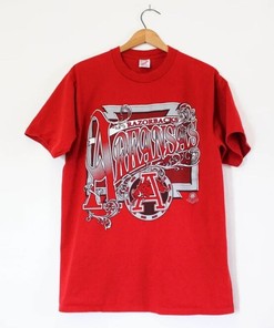 Vintage University of Arkansas Razorbacks T-Shirt, Vintage 90S Shirt, with American University T Shirt