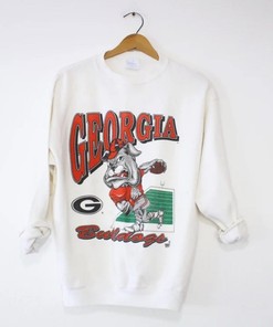 Vintage University of Georgia Bulldogs Sweatshirt Set - NCAA Shirts for Fans