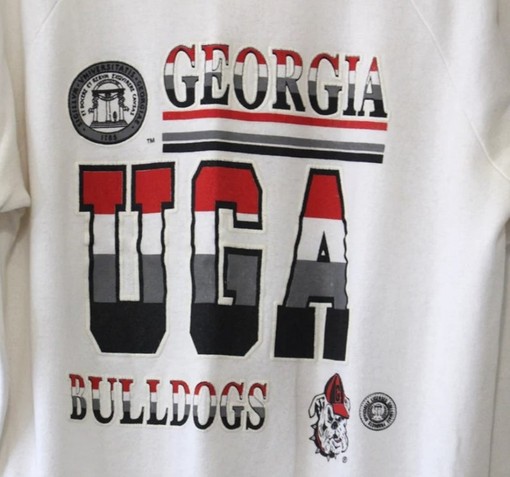 Vintage University of Georgia Bulldogs Sweatshirt and Shirt Set - College Shirts for Fans - Image 2