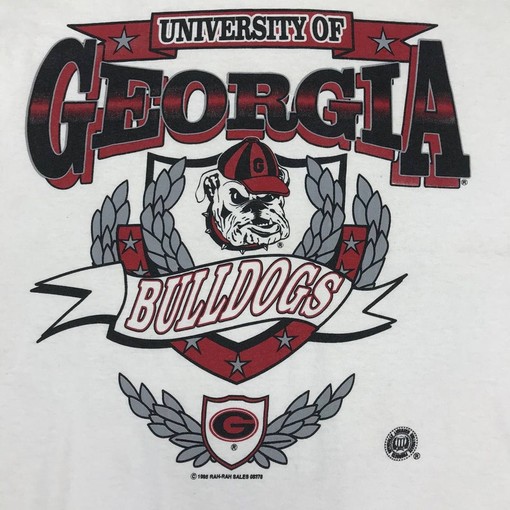 Vintage University of Georgia Bulldogs T-Shirt and Sweatshirt Set - NCAA Shirts for Him and Her - Image 2