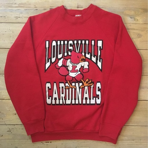 Vintage University of Louisville Cardinals College Sweatshirt - NCAA Shirts for Fans - Image 2