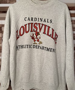Vintage University of Louisville Cardinals Football Fan Shirt Hooded Sweatshirt - NCAA Shirts for Fans
