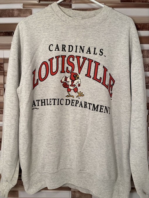 Vintage University of Louisville Cardinals Football Fan Shirt Hooded Sweatshirt - NCAA Shirts for Fans