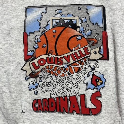 Vintage University of Louisville Cardinals Sweatshirt - NCAA Shirts - Image 2