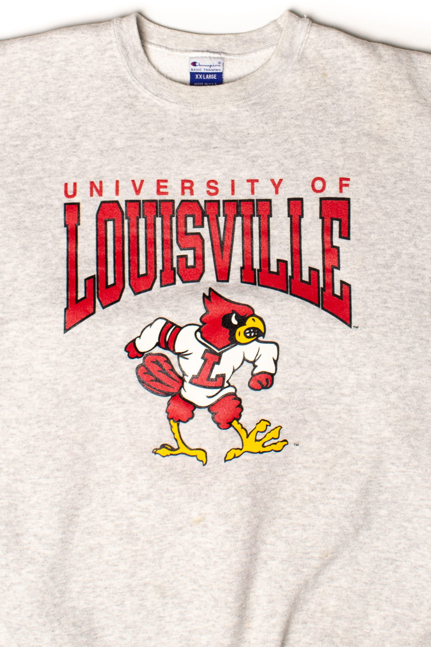 Vintage University of Louisville Sweatshirt - NCAA Shirts for Fans
