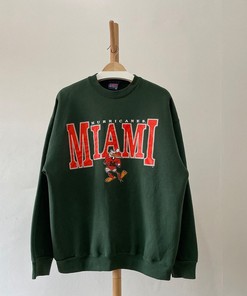 Vintage University of Miami Hurricanes Football Crewneck Sweatshirt, T-Shirt, Hoodie Set - NCAA Shirts