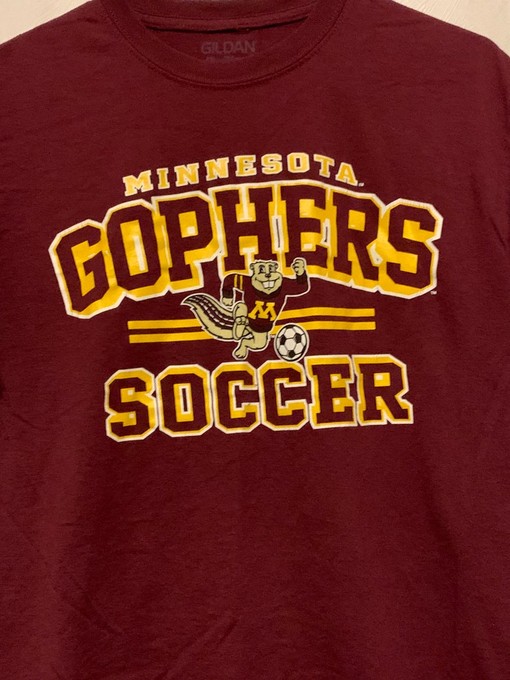 Vintage University of Minnesota Golden Gophers Soccer T-Shirt for NCAA Football Fan Shirts - Image 2