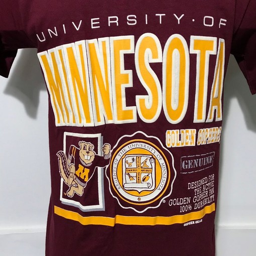 Vintage University of Minnesota Gophers Football Fan Shirt - Image 2