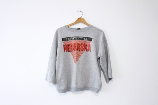 Vintage University of Nebraska Cornhuskers Football Shirt, NCAA Hoodie Apparel