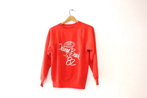 Vintage University of Nebraska Cornhuskers Huskers Orange Bowl Sweatshirt, NCAA Apparel