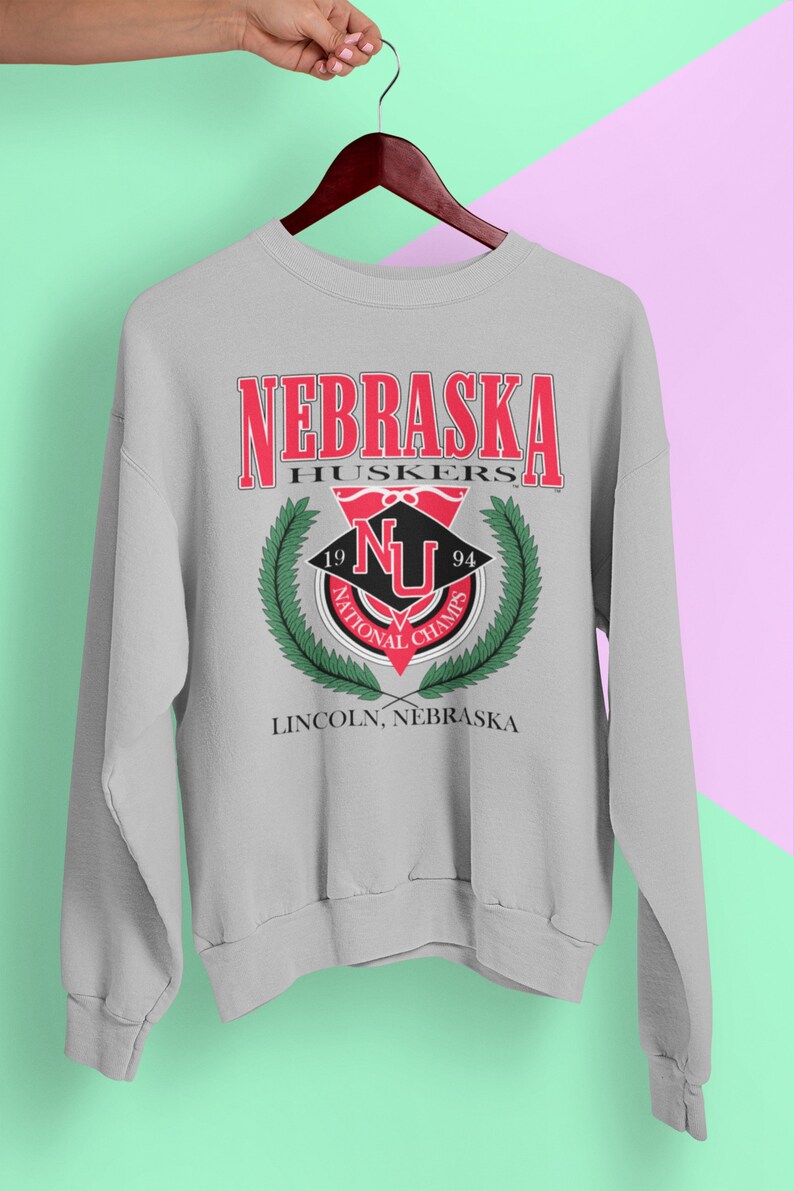 Vintage University of Nebraska Cornhuskers Huskers Sweatshirt, Nebraska Shirts for Fans
