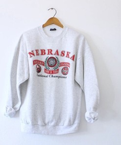 Vintage University of Nebraska Cornhuskers National Champions Sweatshirt, NCAA Gist Apparel