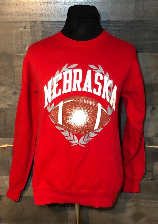 Vintage University of Nebraska Football Sweatshirt Hoodie, NCAA Apparel for Men and Women