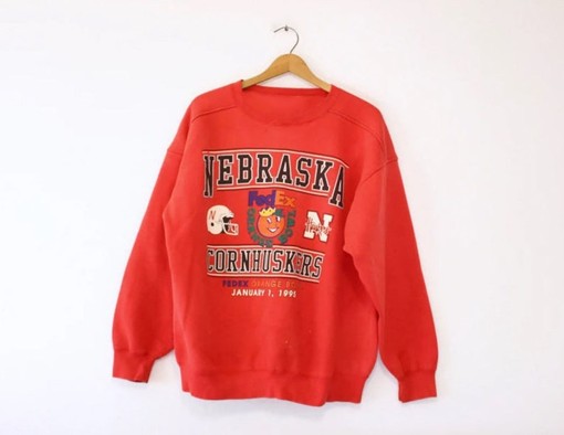 Vintage University of Nebraska Orange Bowl Sweatshirt (ncaa shirts women)