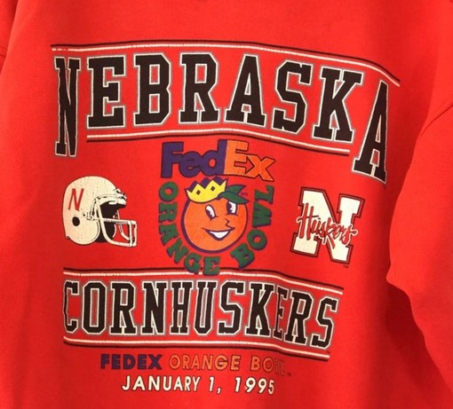 Vintage University of Nebraska Orange Bowl Sweatshirt (ncaa shirts women) - Image 2