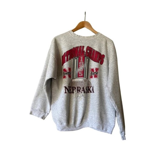Vintage University of Nebraska State Football Sweatshirt Hoodie (ncaa shirts for men)