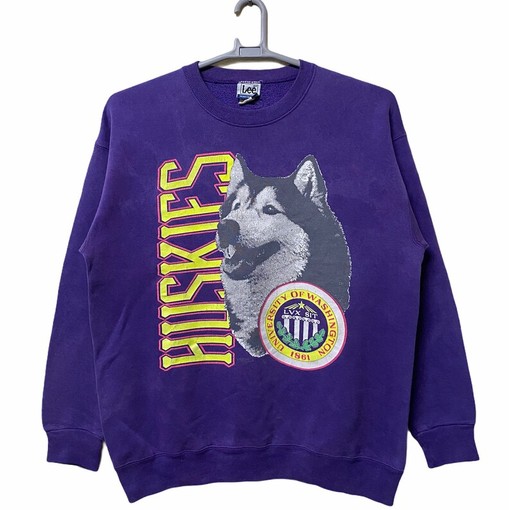 Vintage University of Washington Dog Sweatshirt - Classic College Shirts - Retro NCAA Shirts