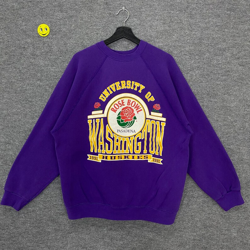 Vintage University of Washington Huskies Crewneck Sweater, NCAA Shirts for Men
