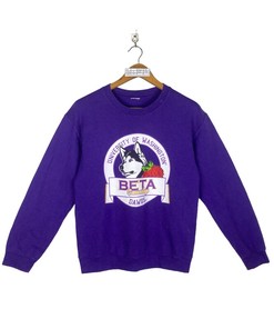 Vintage University of Washington Huskies Football Sweatshirt, NCAA Retro College Shirt