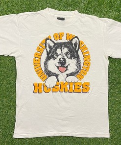 Vintage University of Washington Huskies Football T-Shirt, NCAA Vintage Shirt