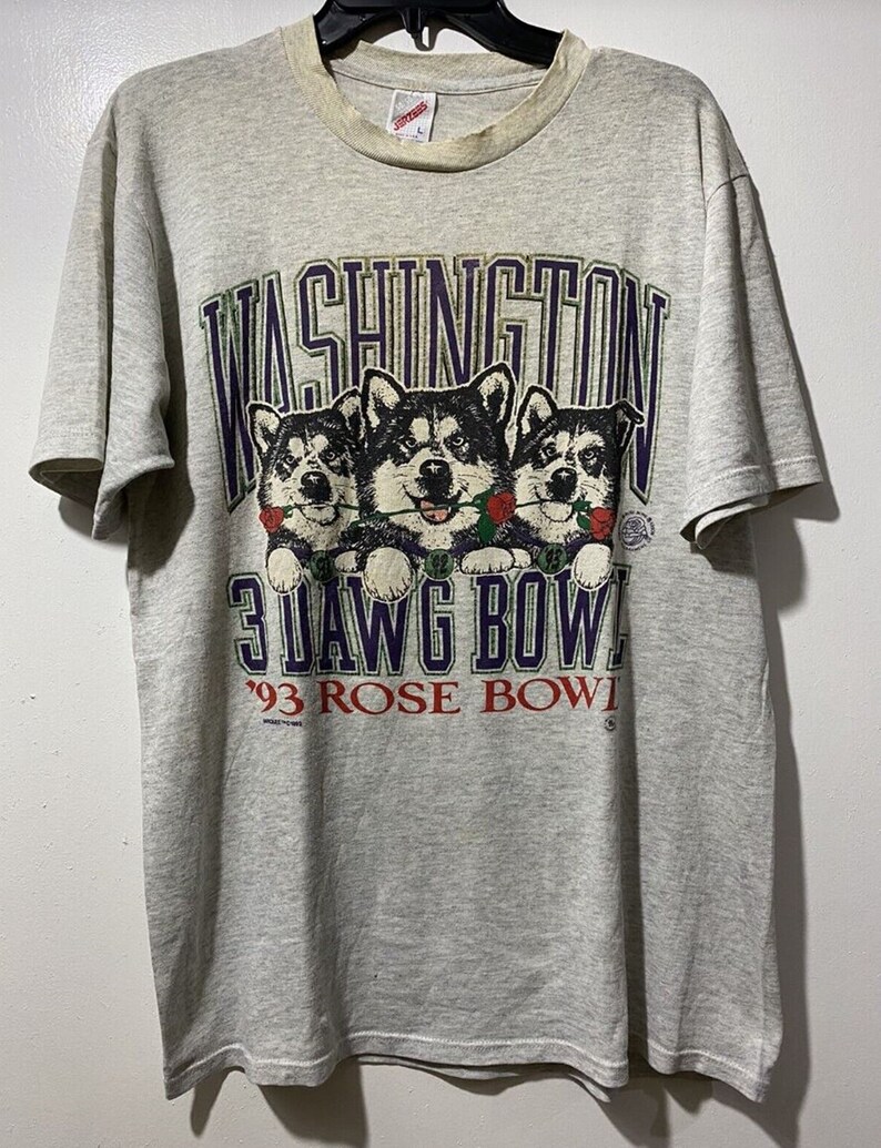Vintage University of Washington Huskies Rose Bowl 1993 Shirt, Classic College Shirts
