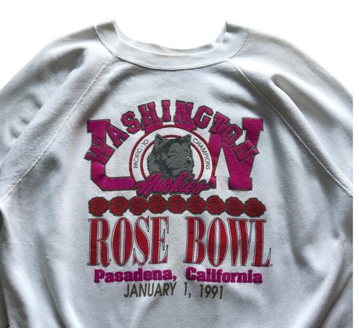 Vintage University of Washington Huskies Rose Bowl Crewneck Sweatshirt, Classic NCAA Shirt - Image 2