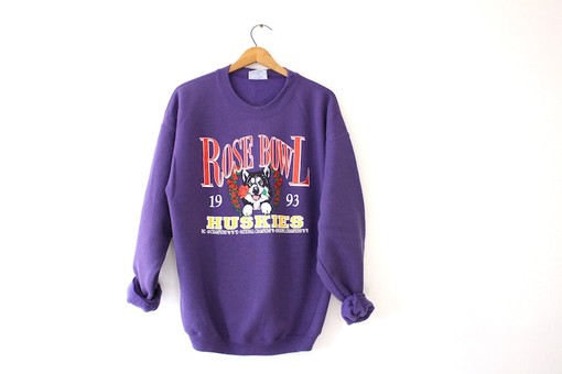 Vintage University of Washington Huskies Rose Bowl Sweatshirt, Classic American University Shirt