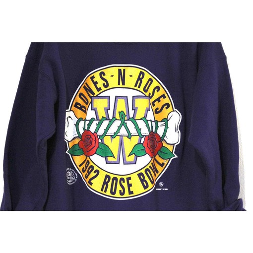 Vintage University of Washington Huskies Rose Bowl Sweatshirt, NCAA Shirts for Men - Image 2