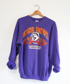 Vintage University of Washington Huskies Rose Bowl Sweatshirt, NCAA Women's Shirt