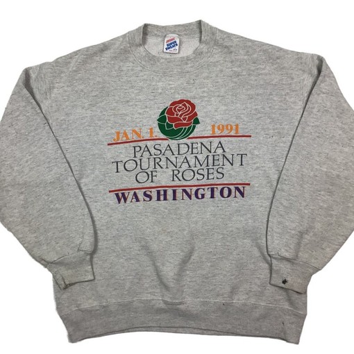 Vintage University of Washington Huskies Rose Bowl Sweatshirt, Retro NCAA College Shirt