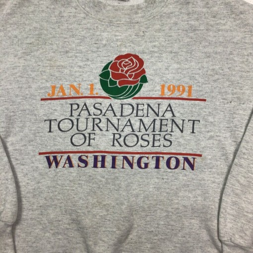 Vintage University of Washington Huskies Rose Bowl Sweatshirt, Retro NCAA College Shirt - Image 2