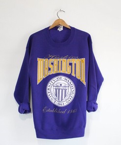 Vintage University of Washington Huskies Sweatshirt, Classic American University Shirt