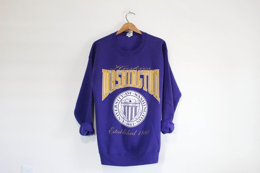 Vintage University of Washington Huskies Sweatshirt, Classic American University Shirt