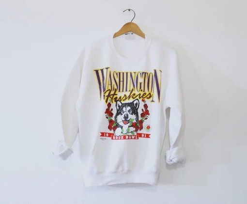 Vintage University of Washington Huskies Sweatshirt, NCAA Vintage College Shirt