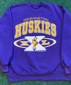Vintage University of Washington Huskies Sweatshirt, NCAA Vintage Hoodie