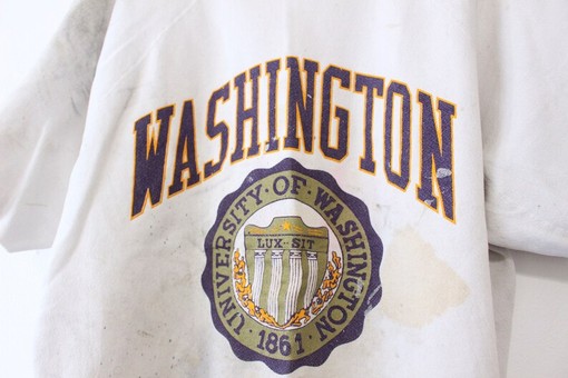 Vintage University of Washington Huskies Sweatshirt, Retro NCAA College Shirt - Image 2