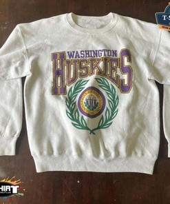 Vintage University of Washington Logo Sweatshirt, Vintage NCAA Shirts for Men and Women