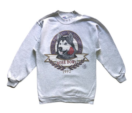 Vintage University of Washington Rose Bowl Sweatshirt, NCAA College Shirt for Girls