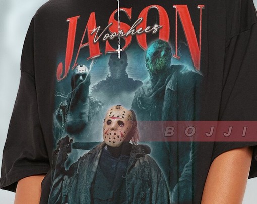 Vintage Voorhees Scary Movie Shirt - Retro T-Shirt for Fans of Friday the 13th and Michael Myers Homages - Image 2
