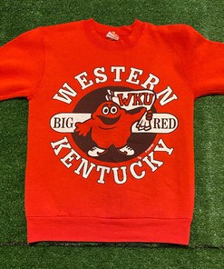 Vintage WKU Hilltoppers Big Red Crewneck Sweatshirt, College Shirts for Fans