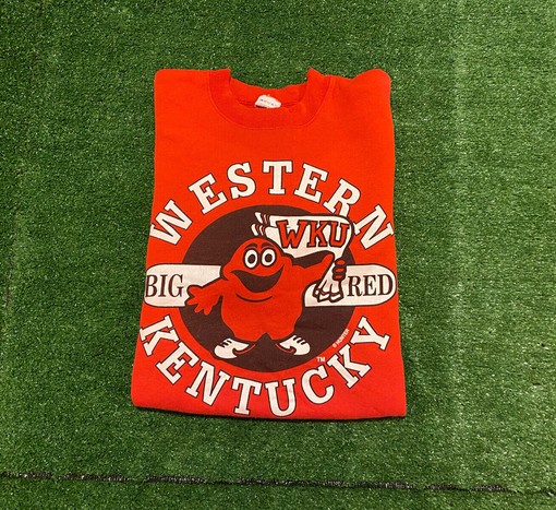 Vintage WKU Hilltoppers Big Red Crewneck Sweatshirt, College Shirts for Fans - Image 3