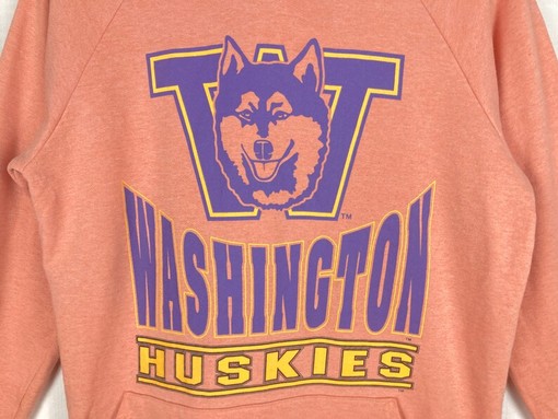 Vintage Washington Huskies Football Hoodie, NCAA Vintage Shirt - Image 2