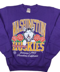 Vintage Washington Huskies Football Rose Bowl Sweatshirt, Vintage NCAA College Shirt