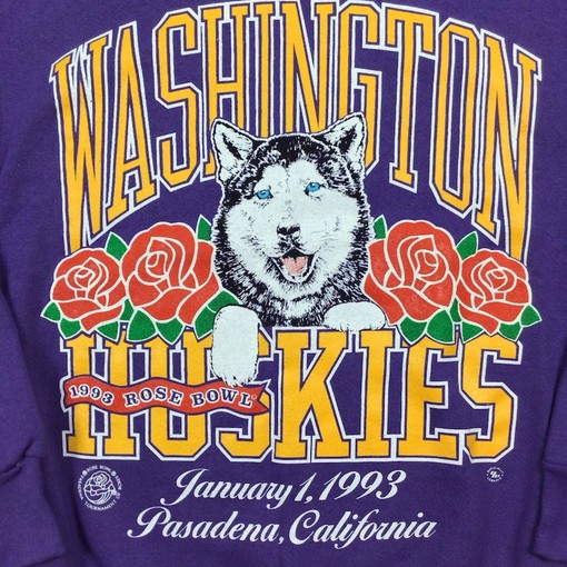 Vintage Washington Huskies Football Rose Bowl Sweatshirt, Vintage NCAA College Shirt - Image 2
